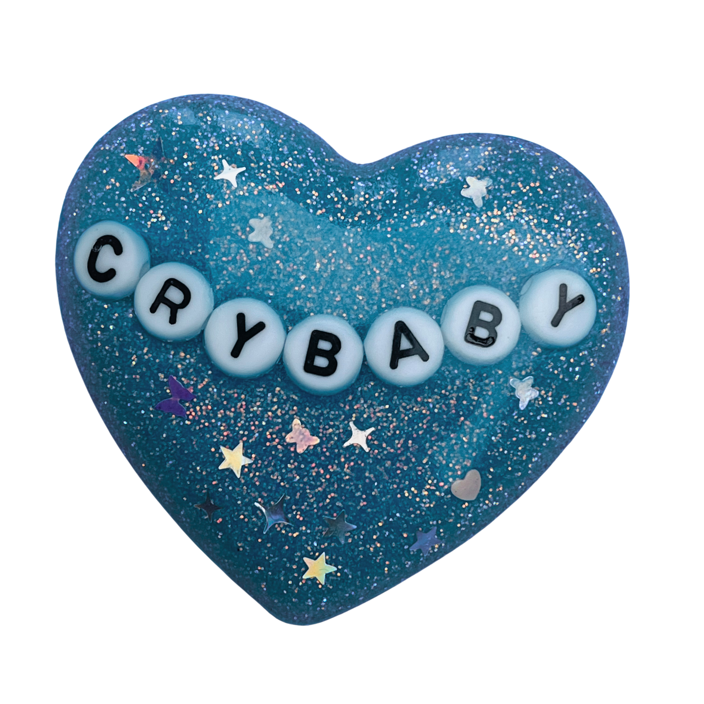 "Crybaby" Resin Heart Pin