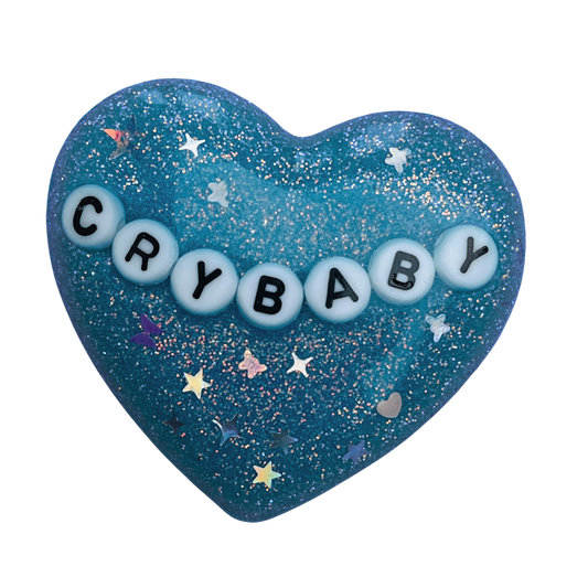 "Crybaby" Resin Heart Pin