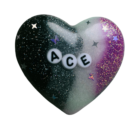 Ace Resin Heart Pin