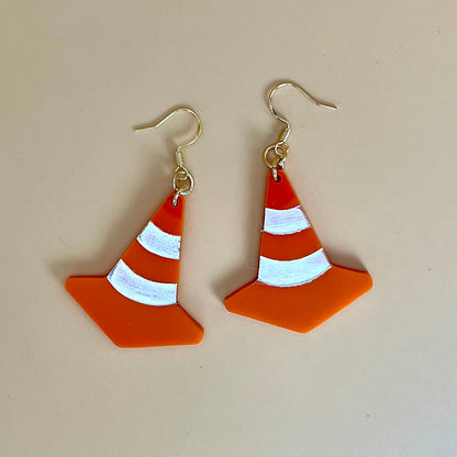 Traffic Cone Earrings
