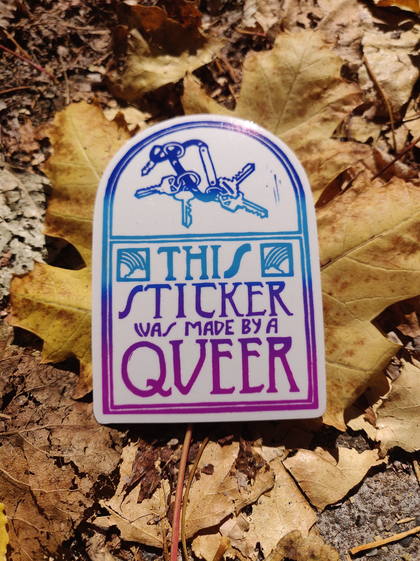 This Sticker was made by a Queer