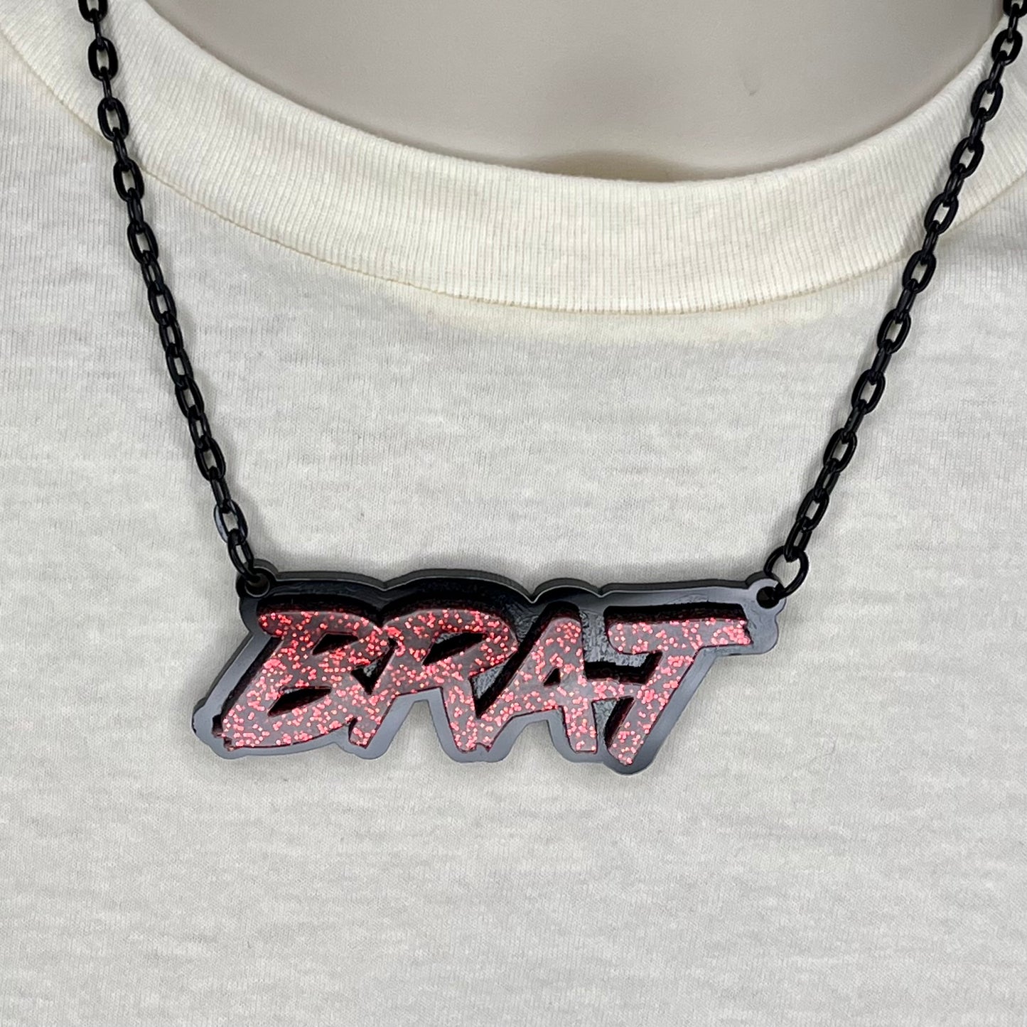 Brat Necklace (Glitter)
