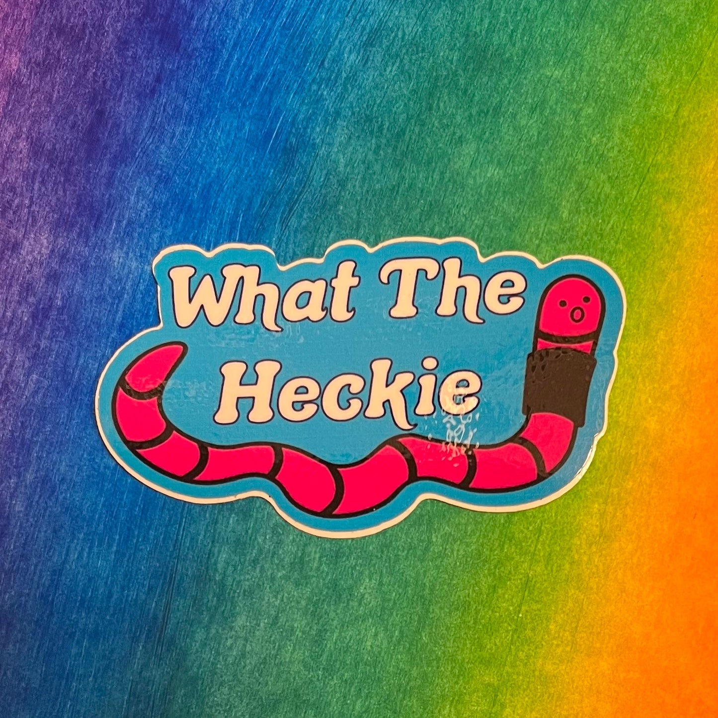 What The Heckie Sticker