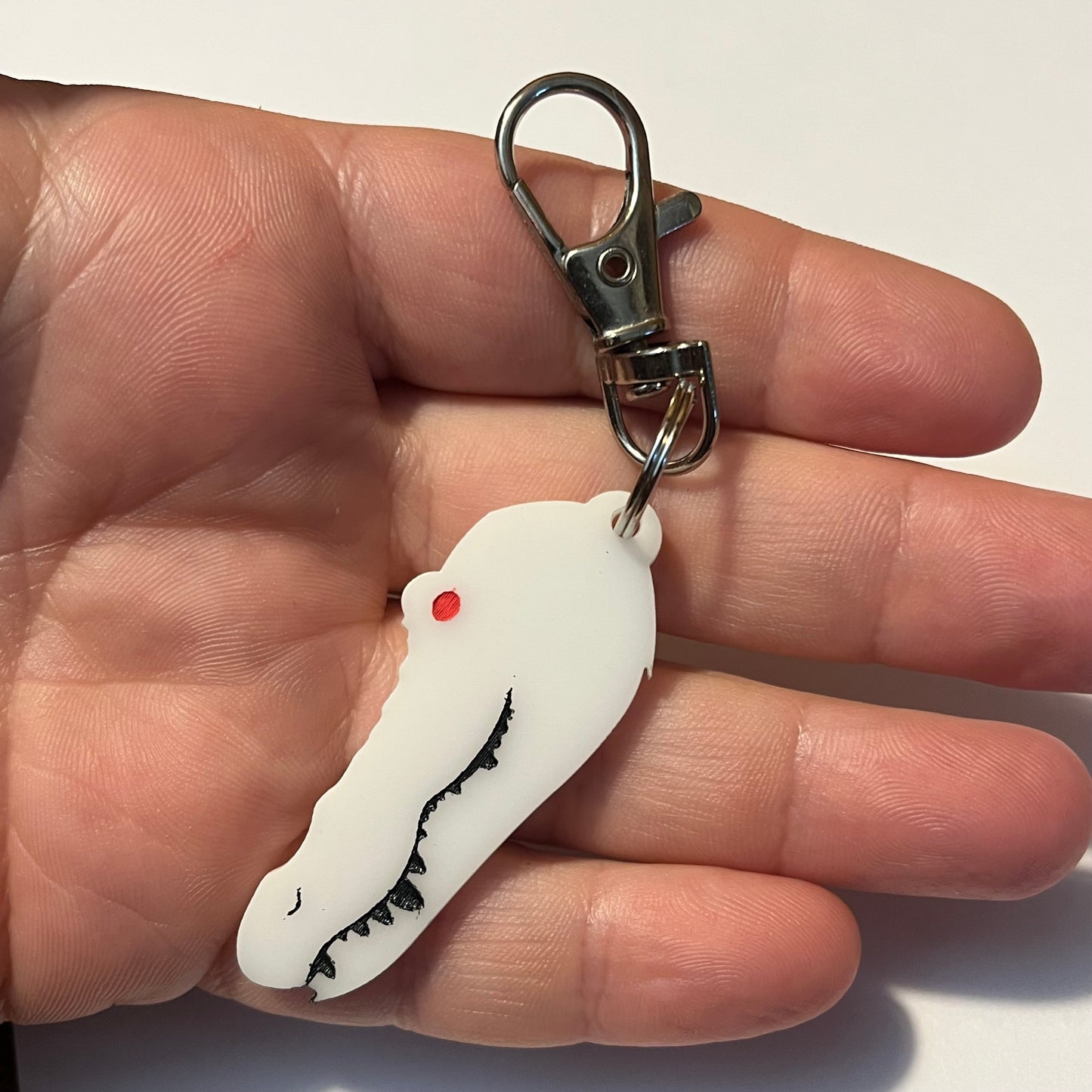 Claude The Albino Aligator Keychain