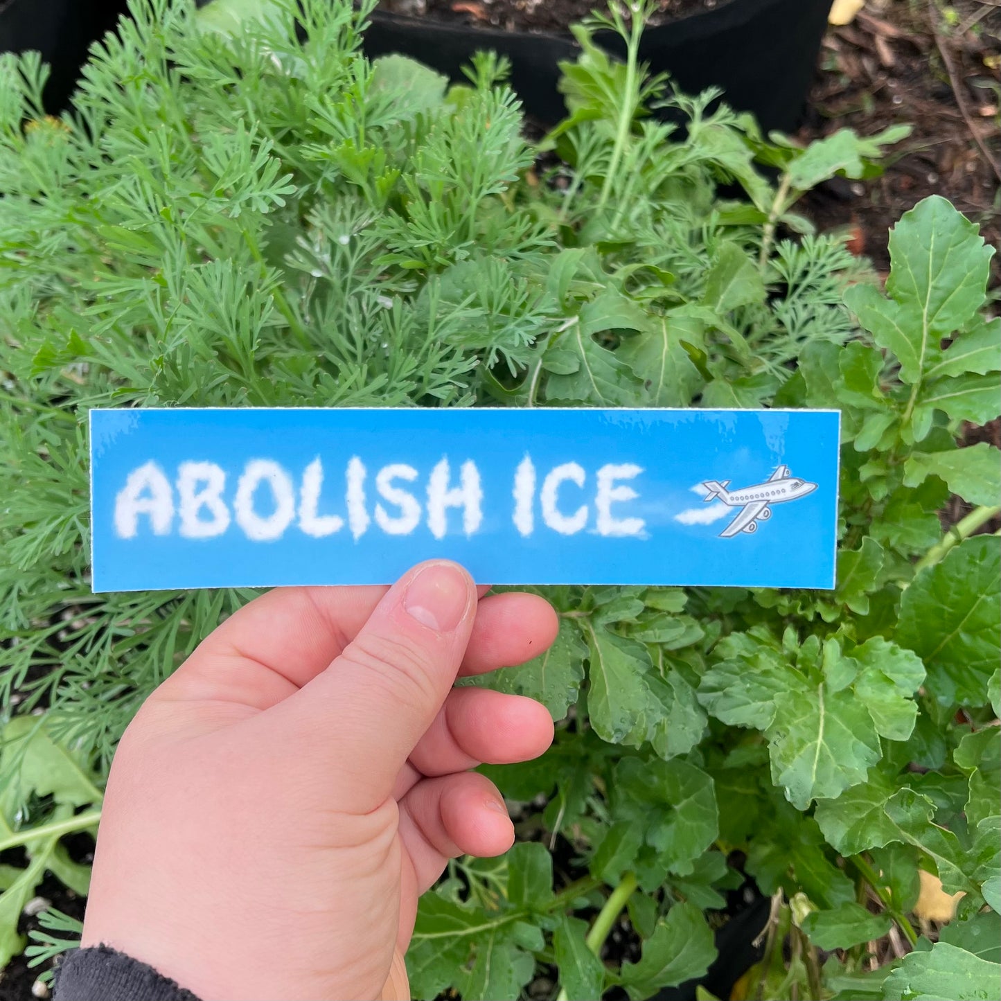Abolish ICE (Clouds) Sticker
