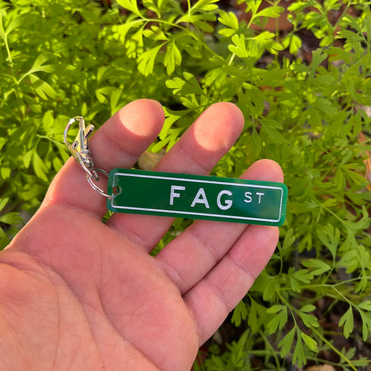 Fag Street Keychain