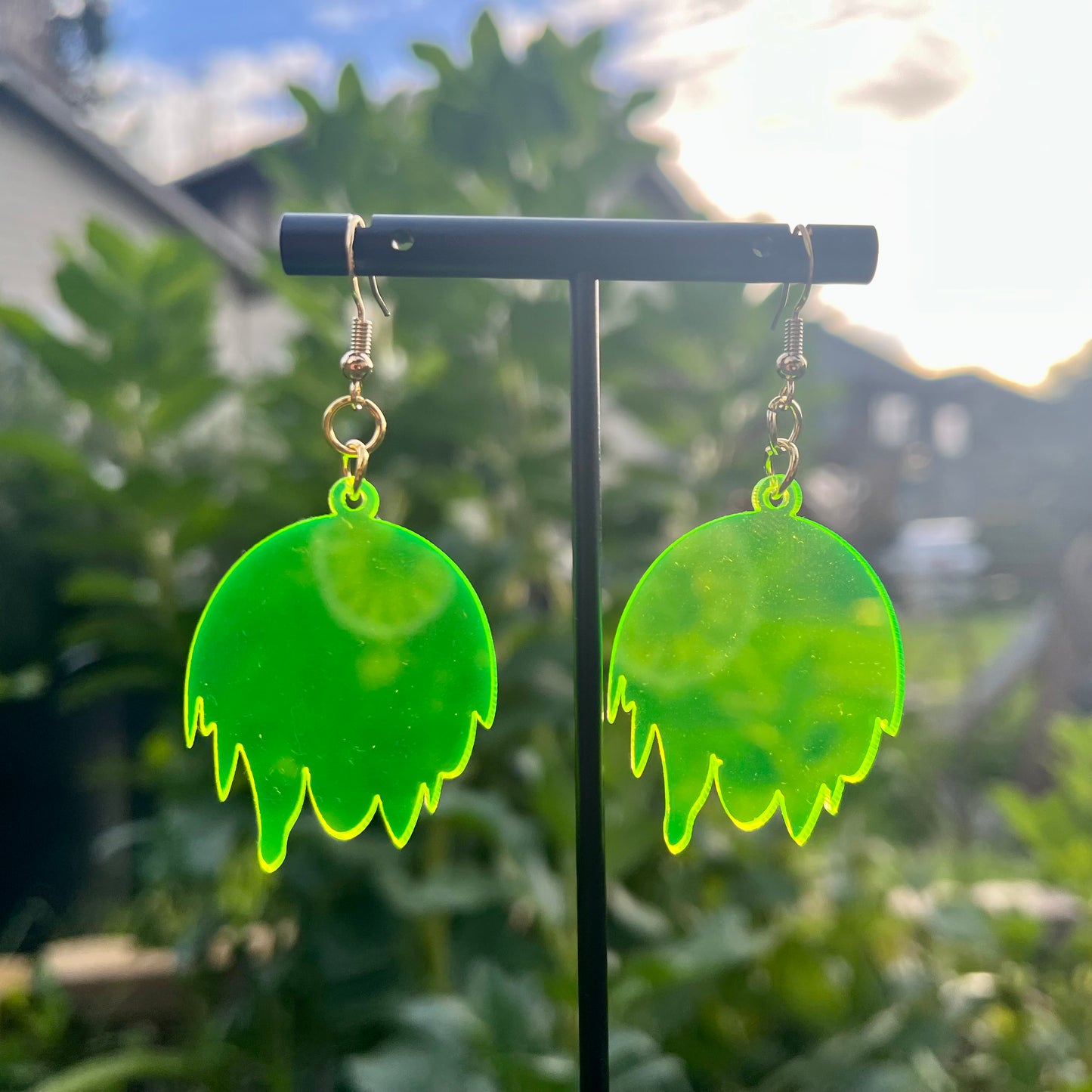 Toxic Drip Earrings (UV reactive!!)