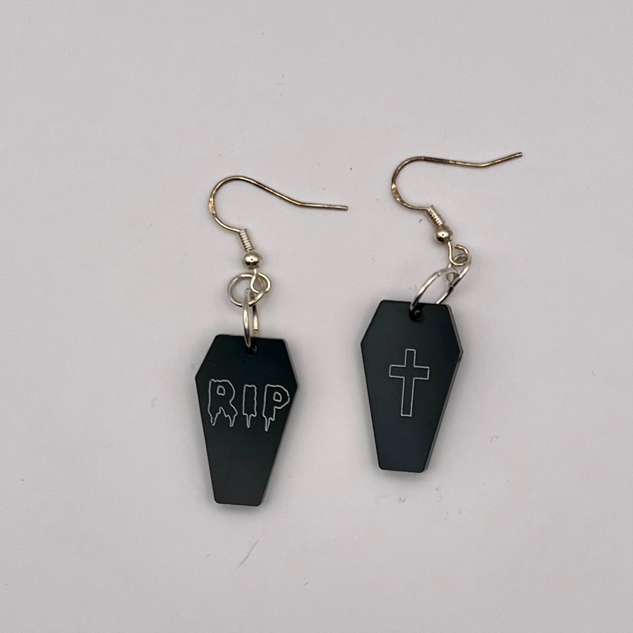 RIP COFFIN EARRINGS