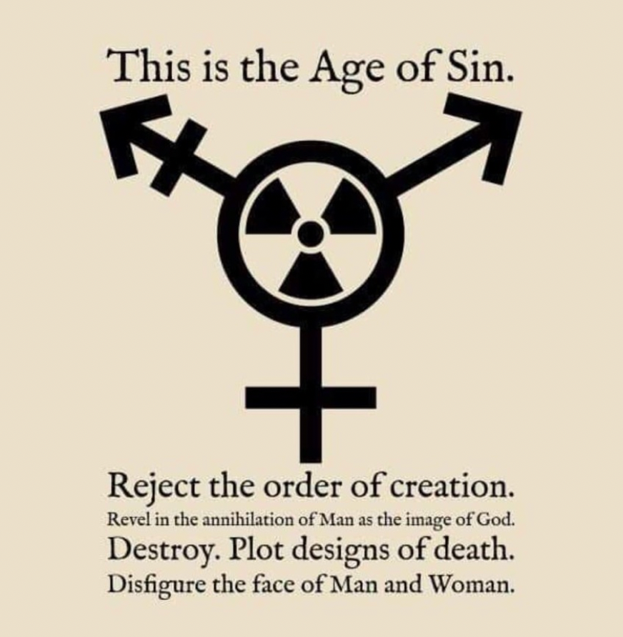 Trans Biohazard Sticker