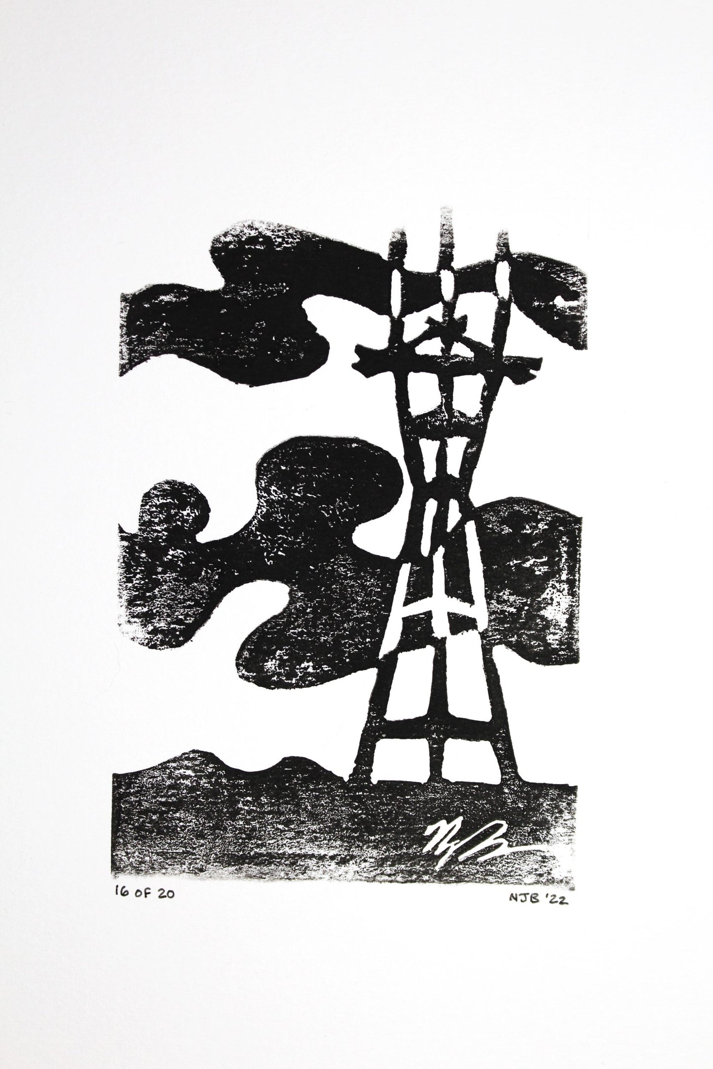 Sutro Fog Lino Print