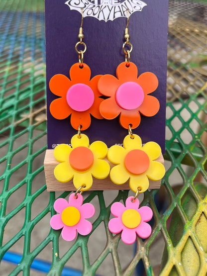 Flower Drop Earrings