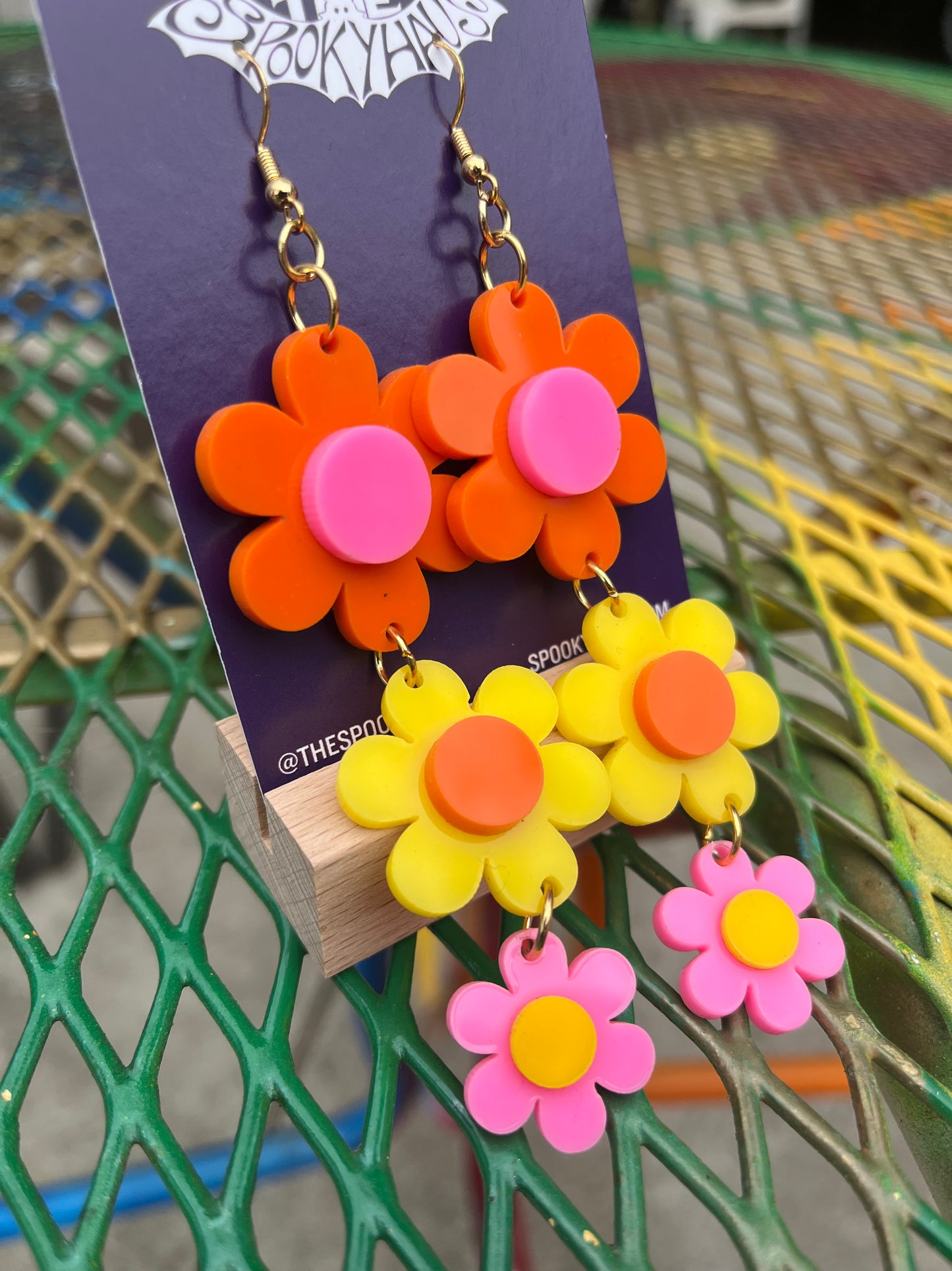 Flower Drop Earrings