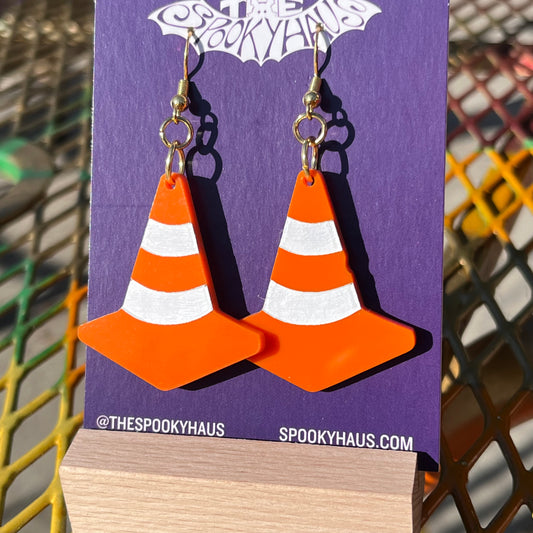 Traffic Cone Earrings