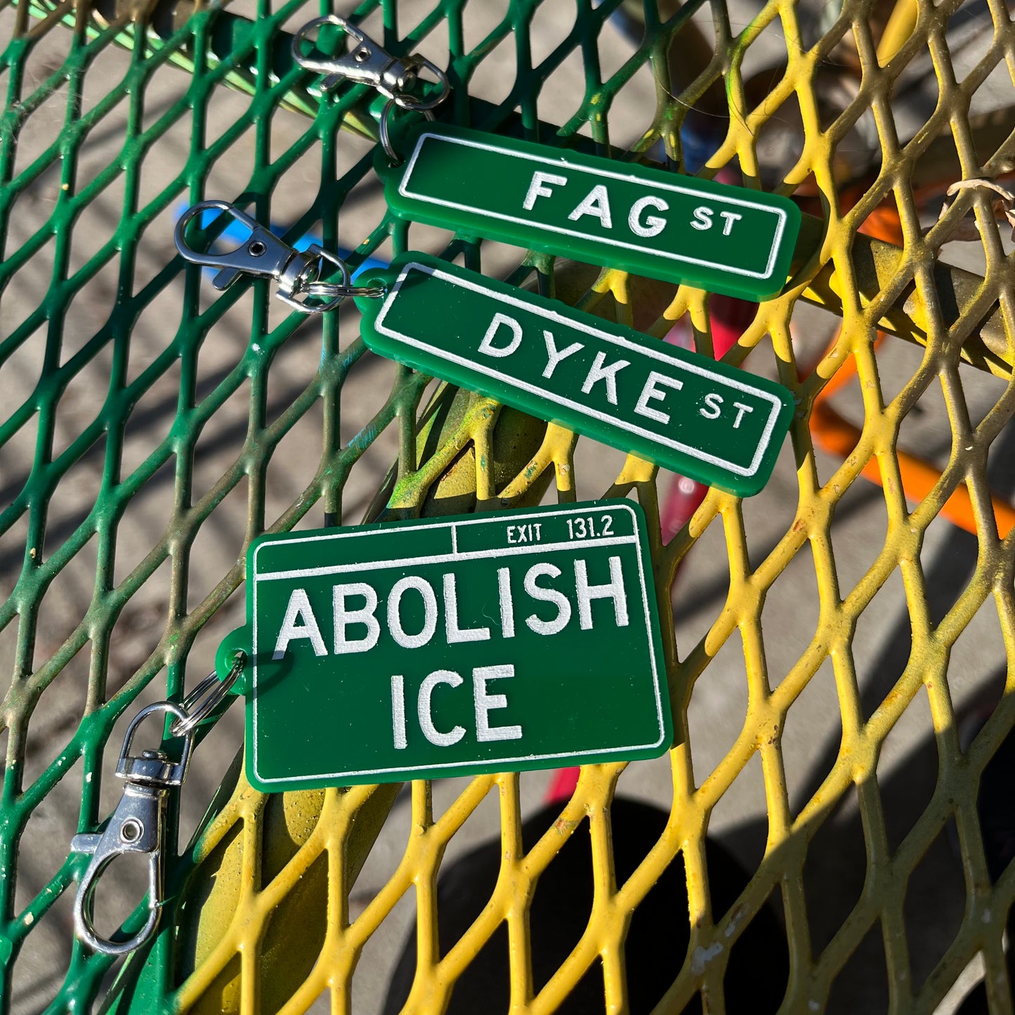 Abolish ICE Keychain