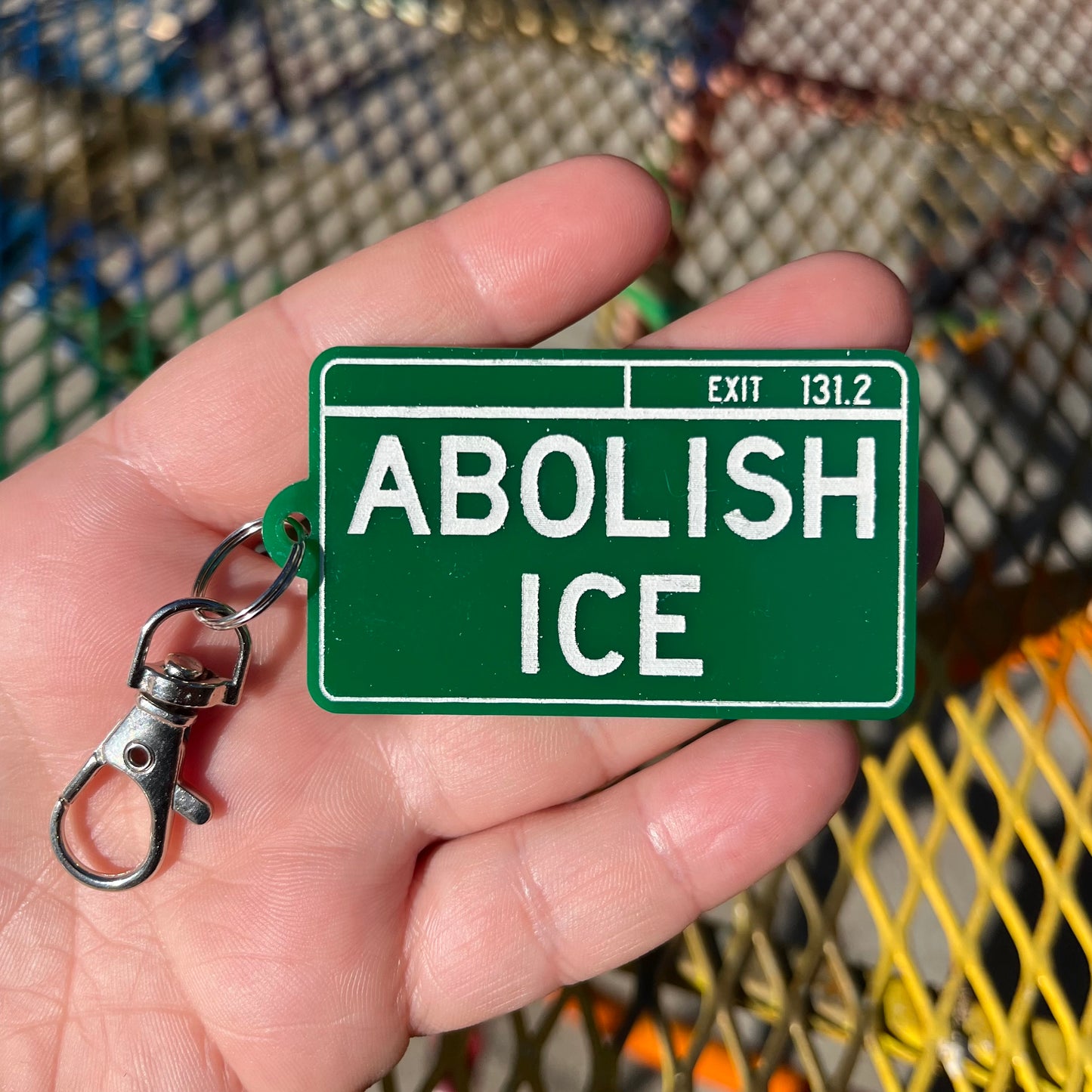 Abolish ICE Keychain
