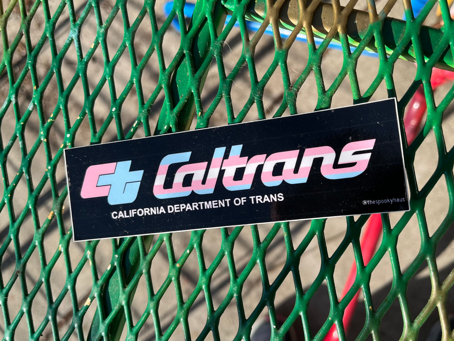 CalTrans sticker