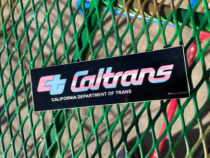 CalTrans sticker