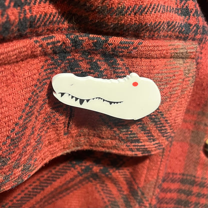 Claude The Albino Aligator Pin