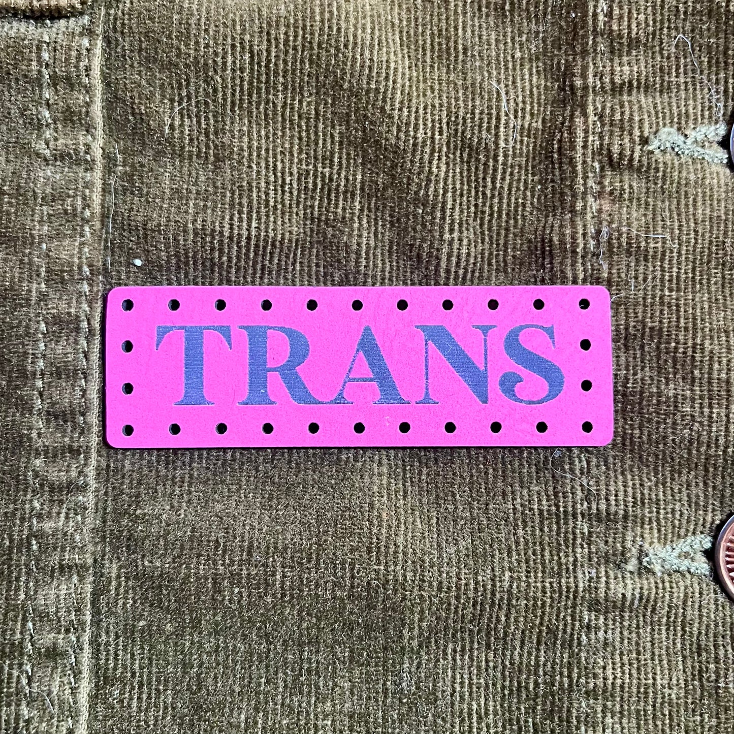 Trans Leatherette Patch