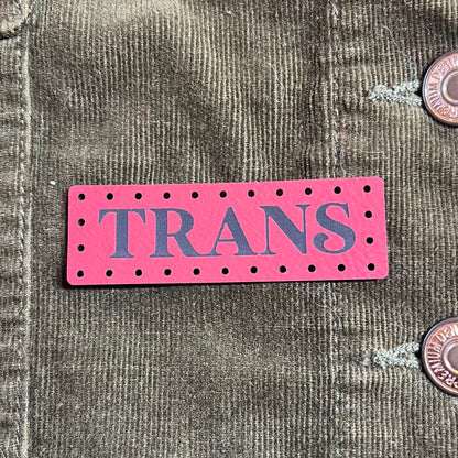 Trans Leatherette Patch