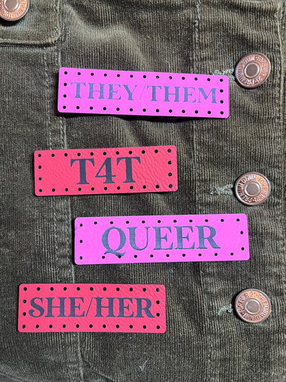 Queer Leatherette Patch