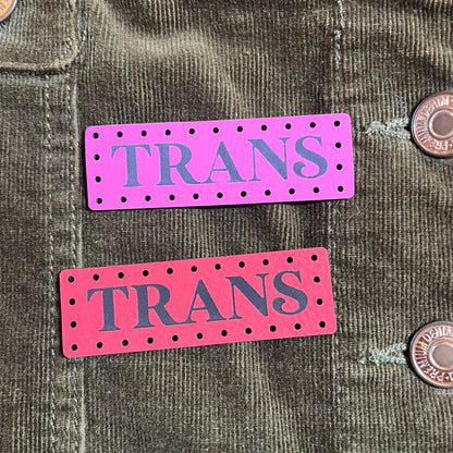 Trans Leatherette Patch