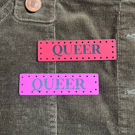 Queer Leatherette Patch