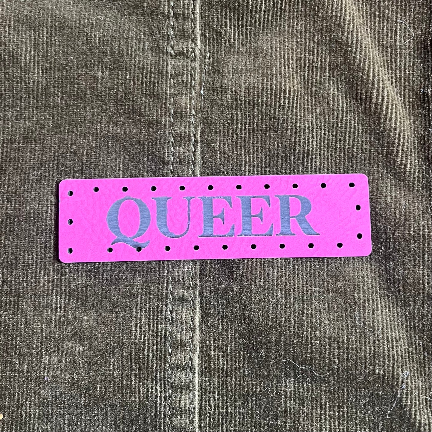 Queer Leatherette Patch