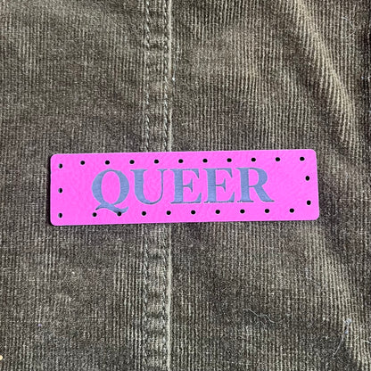 Queer Leatherette Patch