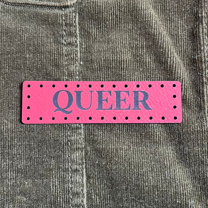 Queer Leatherette Patch