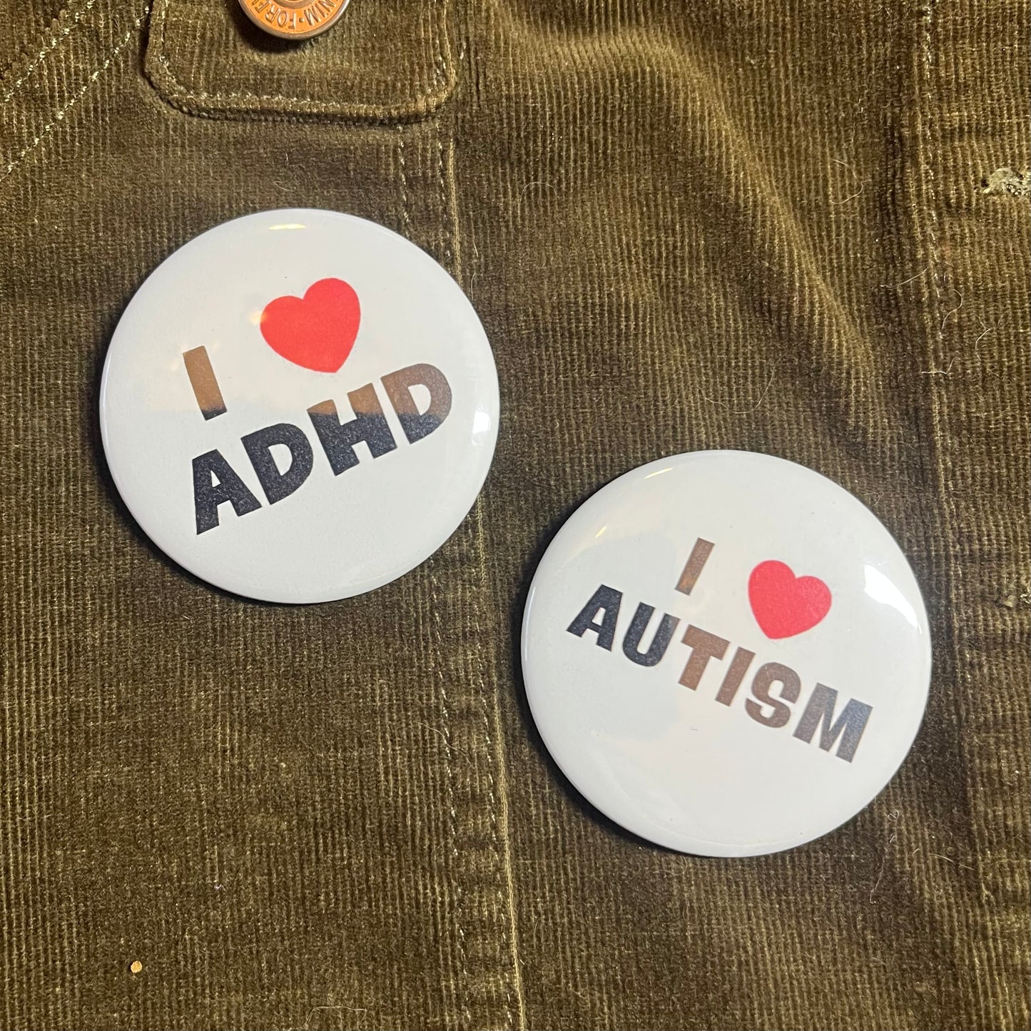 I <3 Autism Button