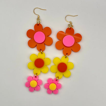 Flower Drop Earrings