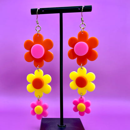 Flower Drop Earrings