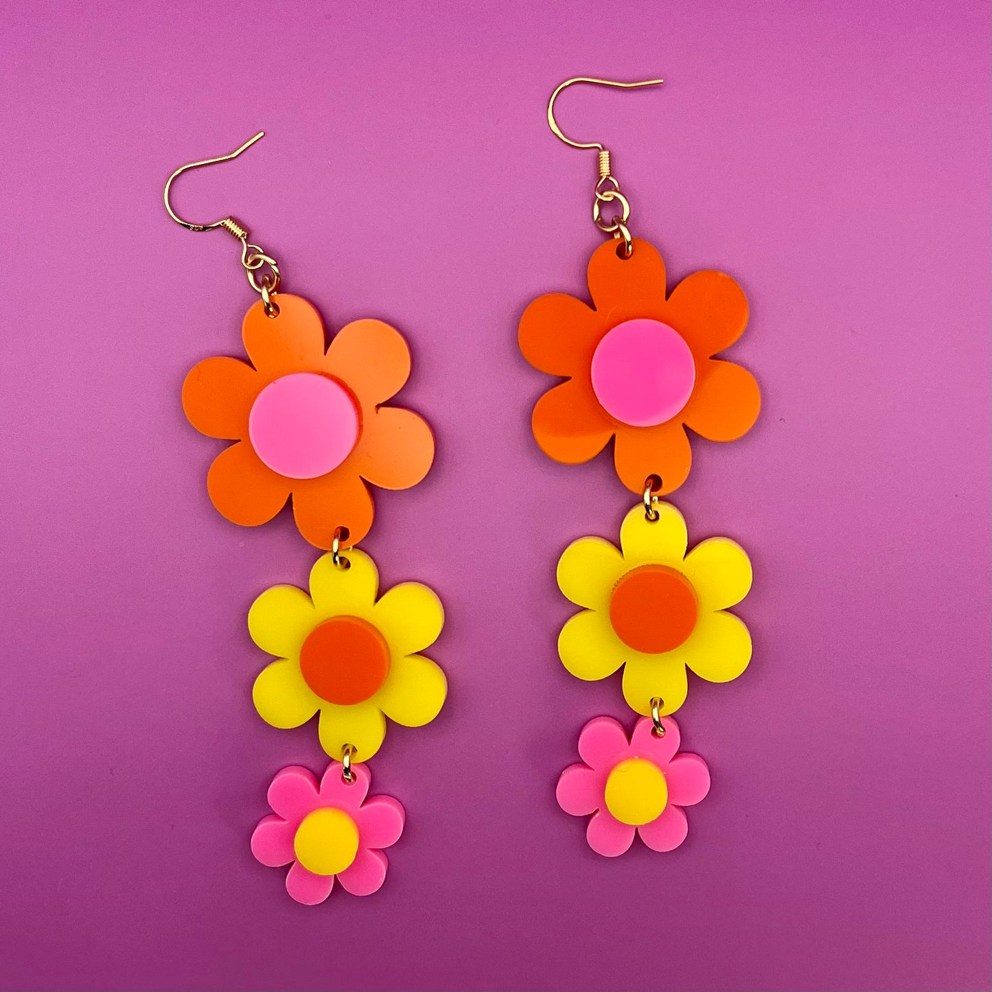 Flower Drop Earrings