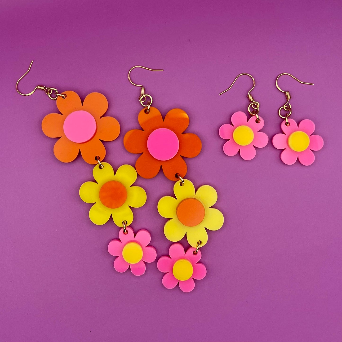 Flower Drop Earrings