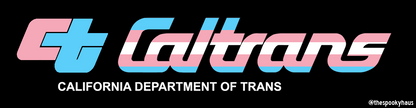 CalTrans sticker