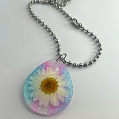 Trans Pride Flower Necklace