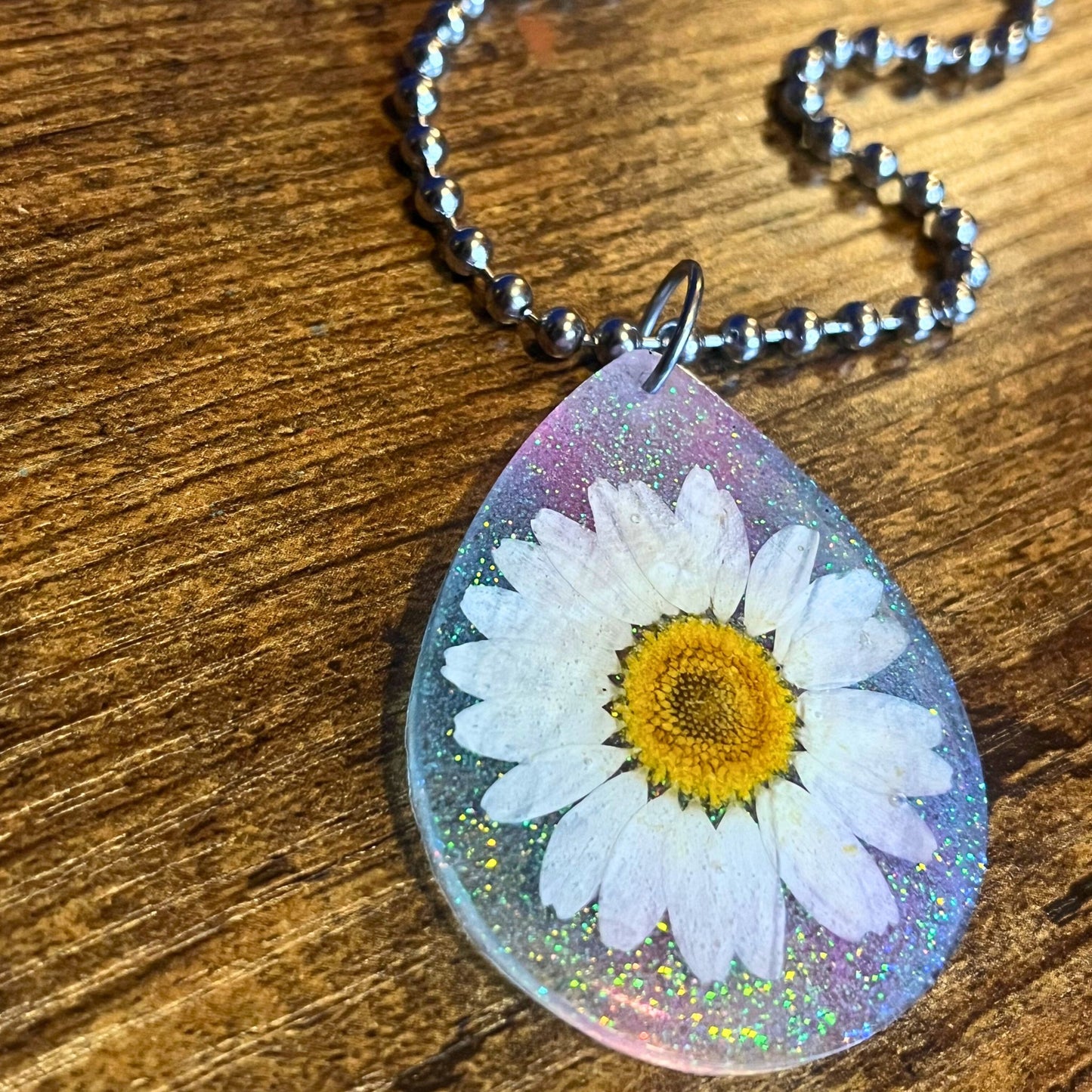 Trans Pride Flower Necklace