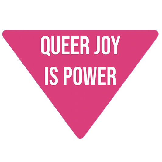 Queer Joy Pink Triangle Sticker