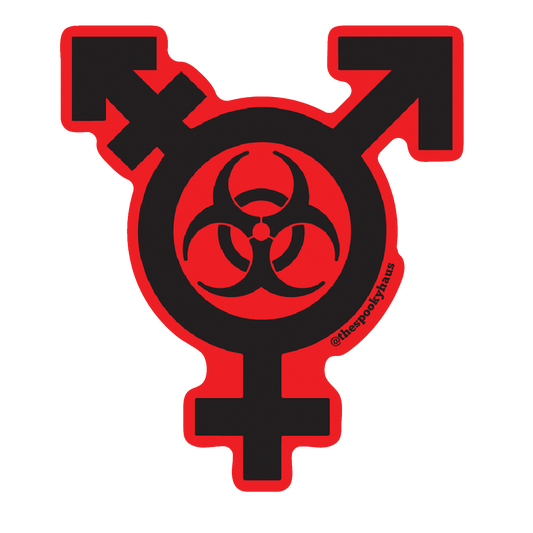 Trans Biohazard Sticker